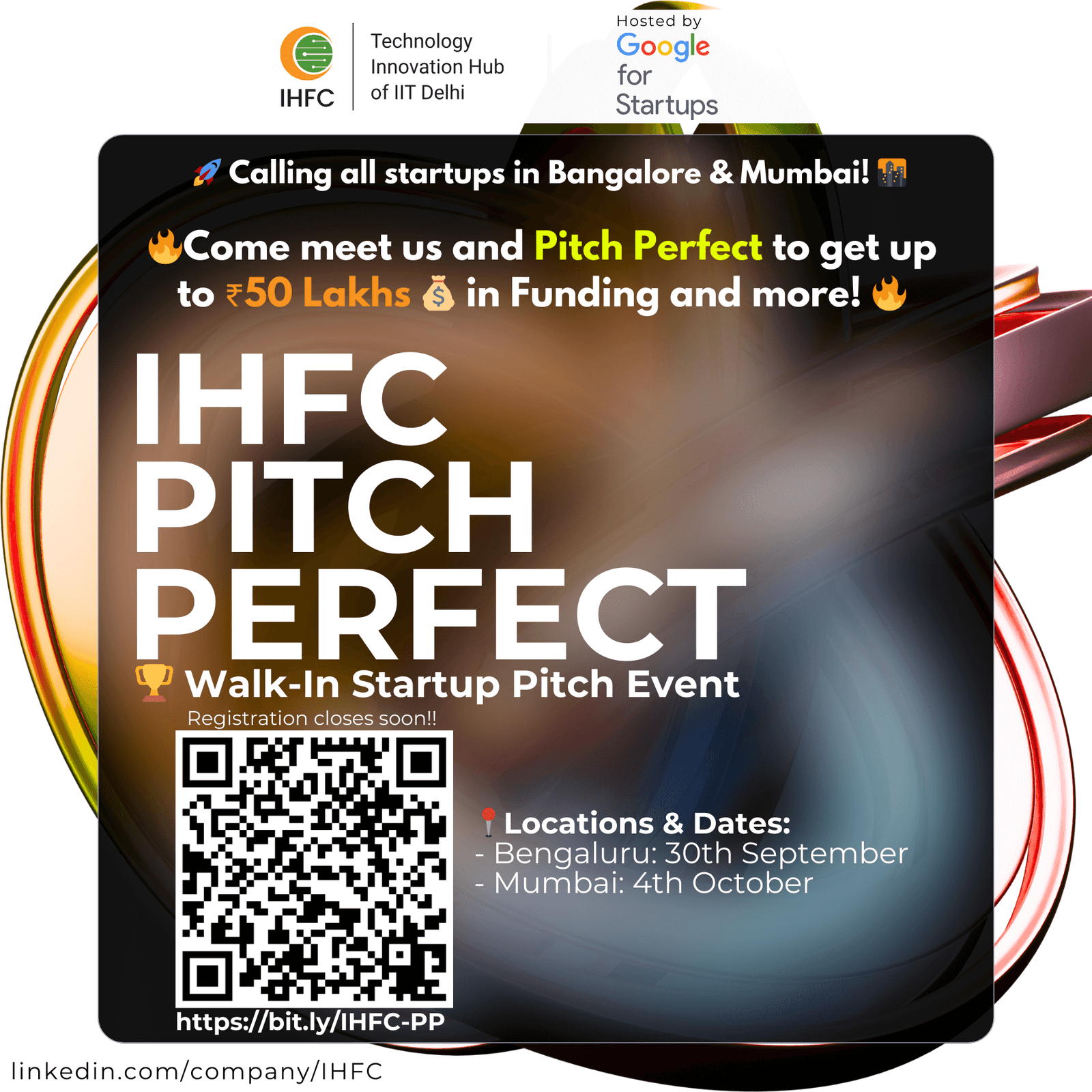 IHFC - PITCH PERFECT Blore and Mumbai